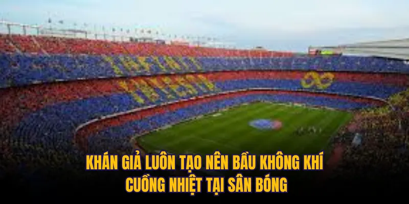 Khán giả luôn tạo nên bầu không khí cuồng nhiệt tại sân bóng